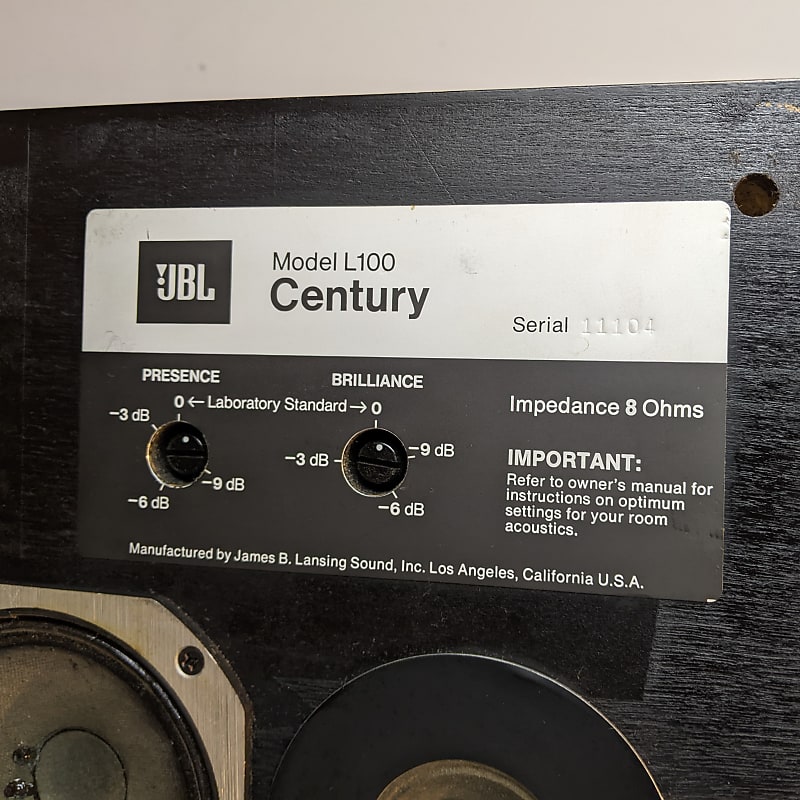 JBL L-100 Century In-Line Speakers For Local Pick Up in Milwaukee
