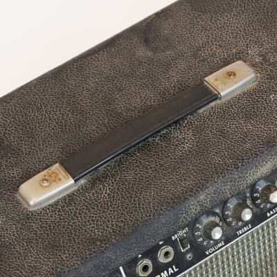 1965 Fender AB165 Bassman Amp Black Panel Vintage Original Piggyback Tube Amplifier Guitar Head image 7