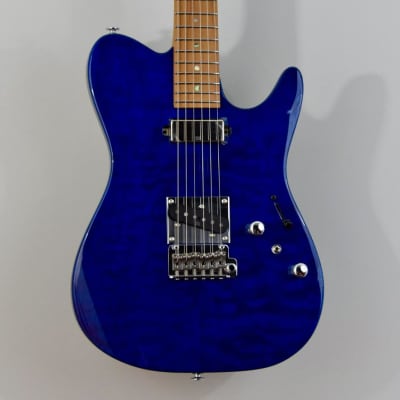 Ibanez Prestige AZS2200Q Electric Guitar w/ Case - Royal Blue Sapphire image 5
