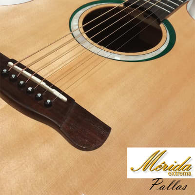 Merida Pallas Solid Engelmann Spruce & Rosewood Grand Concert Cutaway acoustic guitar image 11