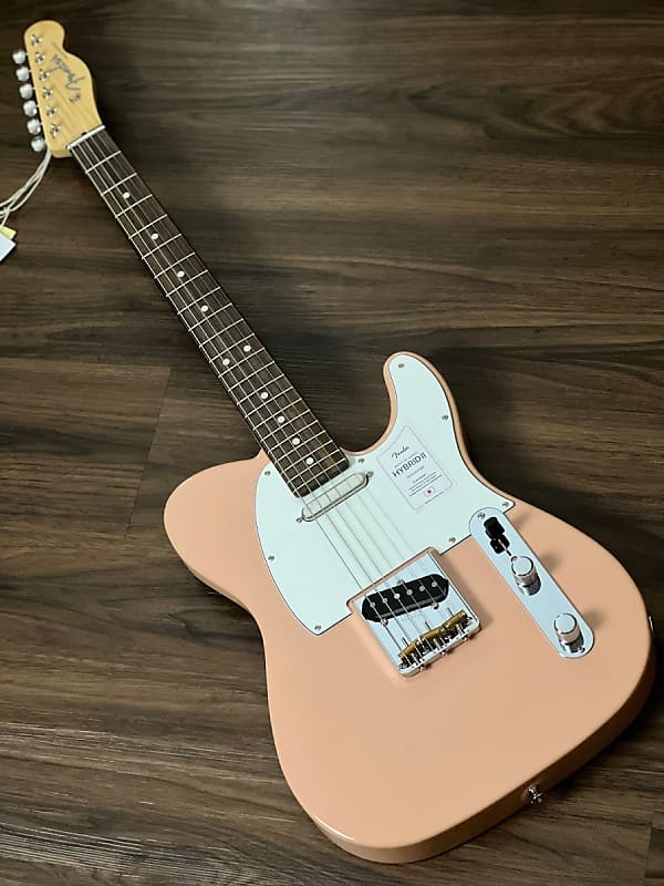 Fender Japan Hybrid II Telecaster with RW FB in Flamingo Pink | Reverb