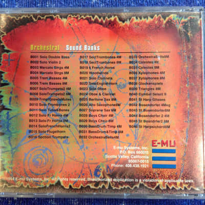 E-MU Systems EIIIX Sound Library Musical Instruments • Orchestral CD-ROM Vol. 3 image 2