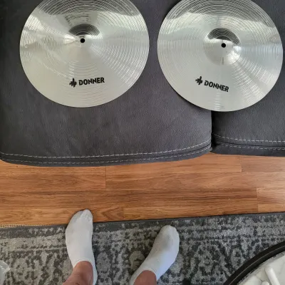 Donner  Acoustic Cymbal Set 2022- Silver image 3