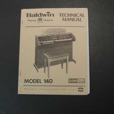 Baldwin Model 140 Technical Manual [Three Wave Music] for sale