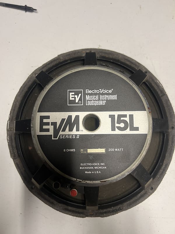 ElectroVoice EVM 15L Series II 1990s Black Reverb