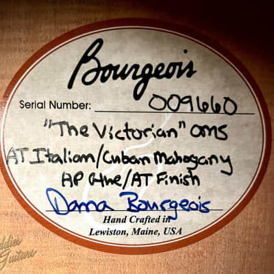 Bourgeois OMS Victorian Cuban Mahogany image 21