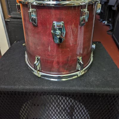 1983 Tama Japan Cherry Wine Lacquer Superstar 12 x 13" Tom - Looks Really Good - Sounds Great! image 3