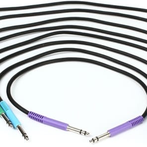 Hosa TTS-830 Balanced TT Patch Cable 8-pack - 1 foot image 2