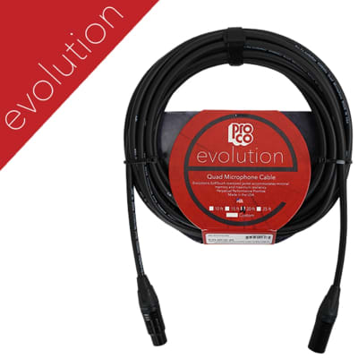 ProCo Evolution Microphone XLRF/XLRM Cable 25 ft. (EVLMCN-25) image 1
