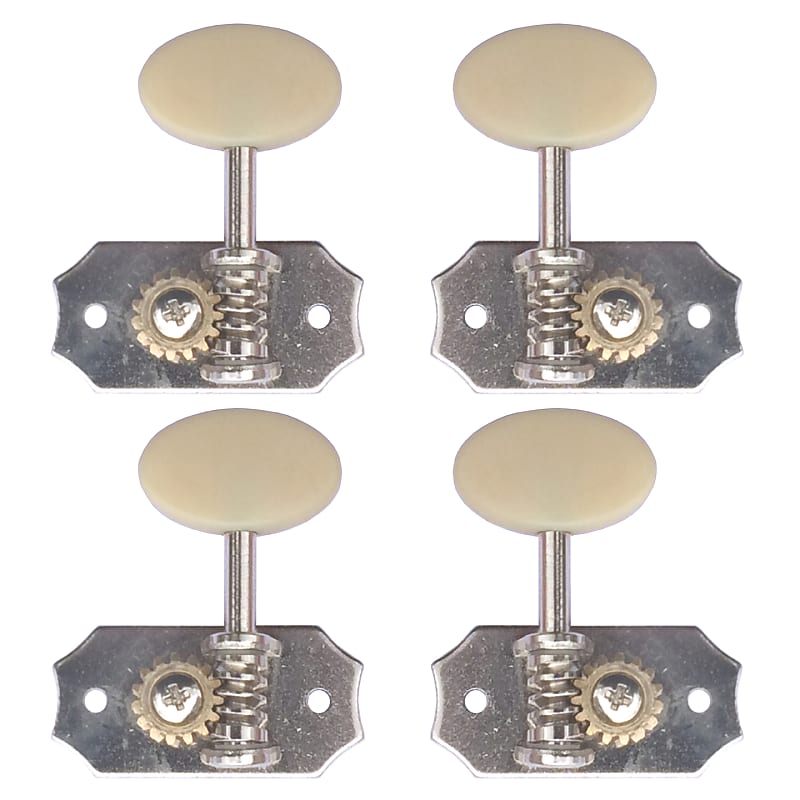 Hofner H61/75B Cavern/ V61 "Rugby" Bass Individual Tuners, Complete Set of Four Tuners and Bushings image 1