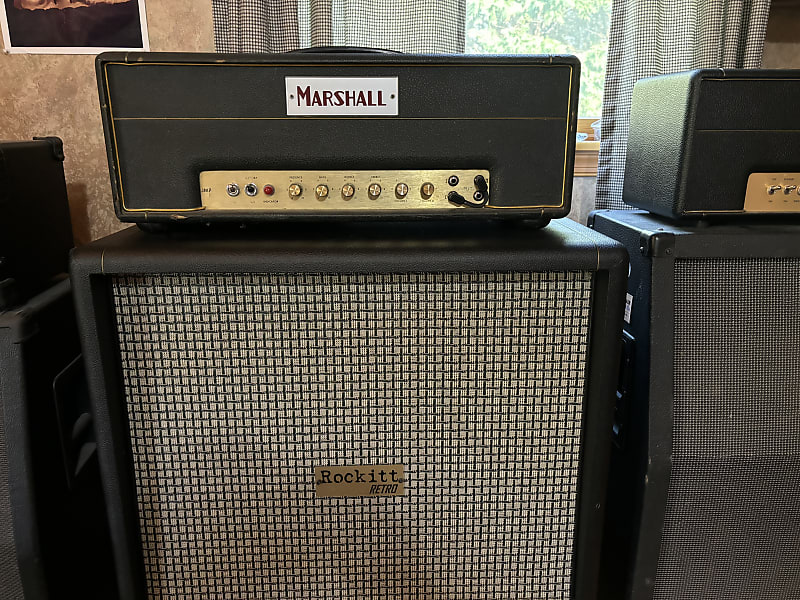 Marshall JMP 1987 2-Channel 50-Watt Guitar Amp Head 1971 - Black Small Box image 1