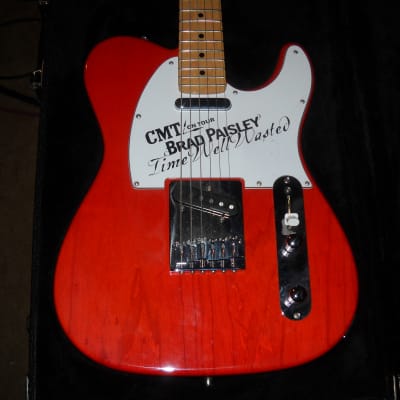 Valley Arts Custom Pro (Brad Paisley Time Well Wasted Tour model )Tele 2005 Gretsch Orange image 3