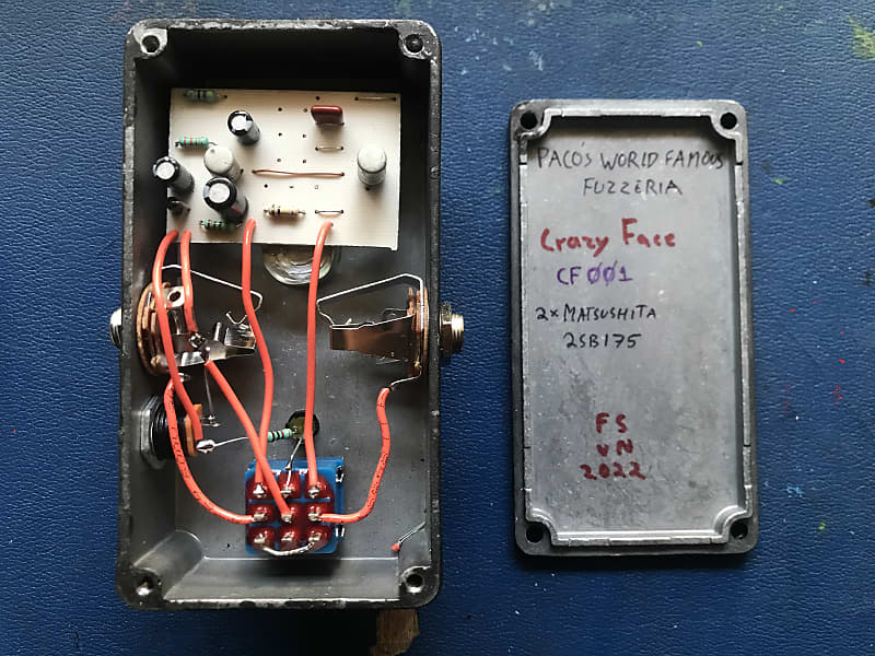 Crazy Face - Fuzz Face w/MATSUSHITA 2SB175 Vintage Germanium Transistors -  Paco's World Famous Fuzzeria