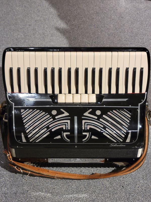Vintage Silvertone 41/120 Piano Accordian, Made in Italy Reverb