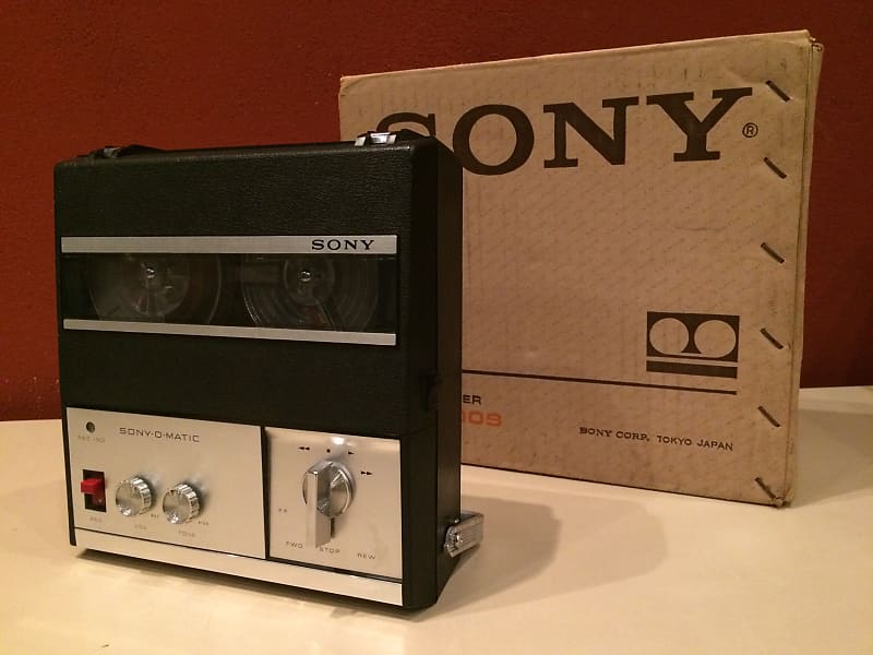 vintage 1965 Sony-O-Matic TC-900S reel-to-reel taper recorder + original  box in working condition