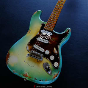 Fender Stratocaster Blue Sky Burst Aged Heavy Relic Rare image 3