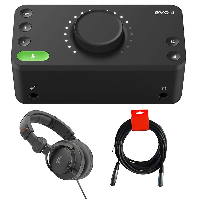 Audient EVO 4 2In 2Out USB Audio Interface Bundle with Reverb