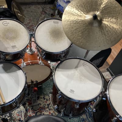 Elvin Jones', Elvin Jones Jazz Machine, Camco 5-Piece Drum Set, 18", 18", 16", 13", 12", Stunning! 1977-1978 - Mahogany image 22