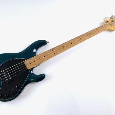 Ernie Ball Music Man StingRay 5 H with Maple Fretboard 1997 Translucent Teal for sale