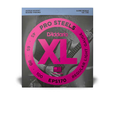 D'Addario EPS170 ProSteels Bass Guitar Strings, Light, 45-100, Long Scale image 2