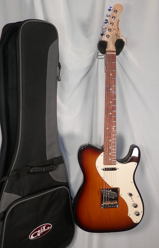 G&L USA Limited Run ASAT Classic Alnico Thinline Guitar, No F-Hole, Mako  Blue
