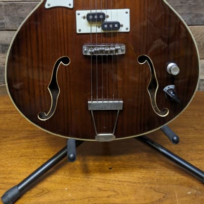 Norma EG673-2HR Teisco  Hollowbody Vintage MIJ Electric Guitar w/ Matching Amp image 3