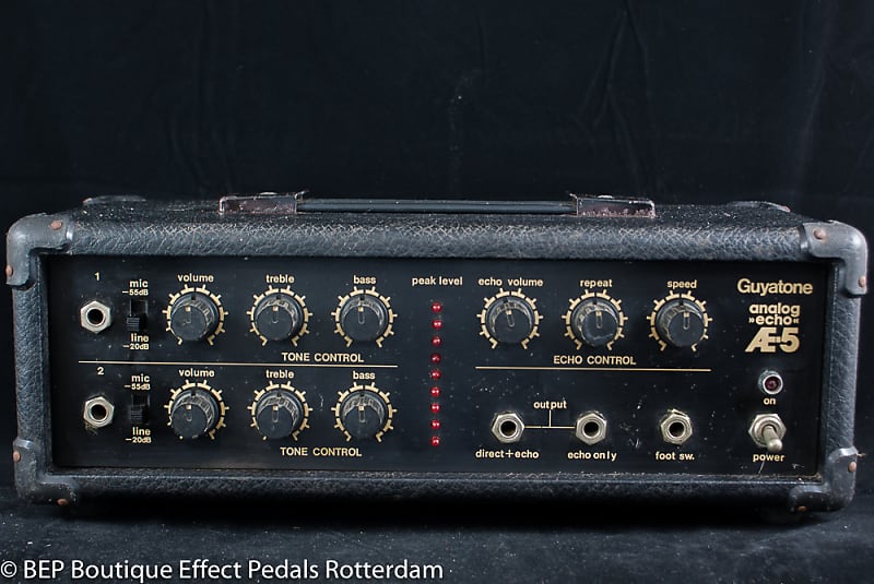 Guyatone AE-5 Analog Echo, First Version 1974 s/n 8104431 Japan with MN3005  BBD