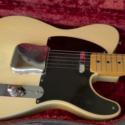 Fender Telecaster 1954, Blond, Black Pick Guard, GORGEOUS Finish, Grainy Ash Body & BENDS NOTES image 1