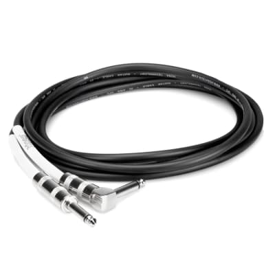 Hosa 10-foot 1/4" Straight to Right-Angle Instrument Cable - GTR-210R 10' image 1