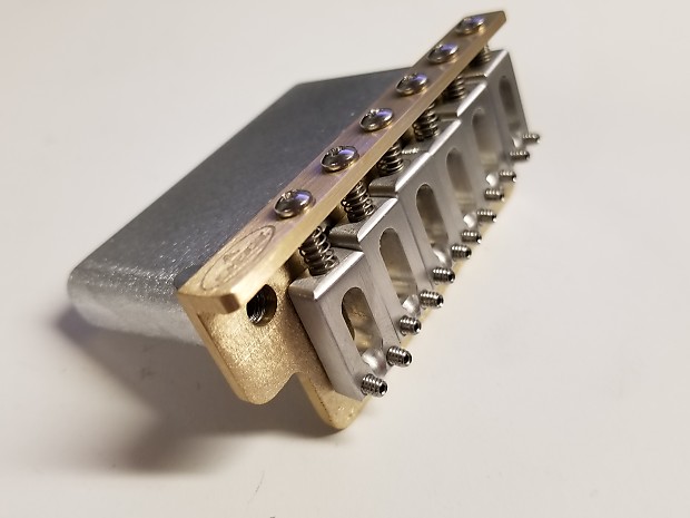 CUSTOM Milled Strat Tremolo Bridge Brass Aluminum 6 Screw MIM Stratocaster 230 RETAIL