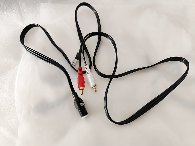 Phono Tonearm Cable 1,5mts - MDIN 5-pin to RCA w Ground image 1