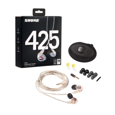Shure Sound Isolating Dual Driver Earphones With Detachable Cable, Clear image 2