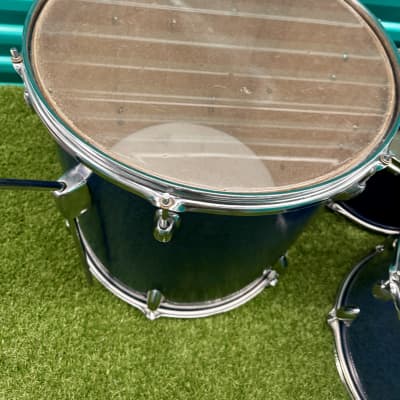 ⚡️Vintage Whitehall 4-Piece Drum Set 20" /12" / 13"/16" Made In Japan -Blue Sparkle⚡️ image 22
