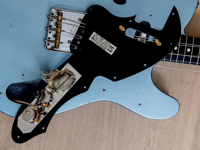 MJT & Fender Telecaster Thinline, Mahogany Body, Ice Blue w