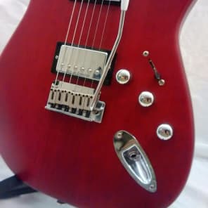 Fender Squier Double Fat HH Stratocaster Satin Trans Crimson Standard Series 2005 image 5