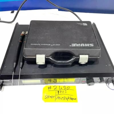 Shure UR4D Dual H4 Wireless Receiver W/(1)UR2 Handheld Transmitters #2420 (One) image 1