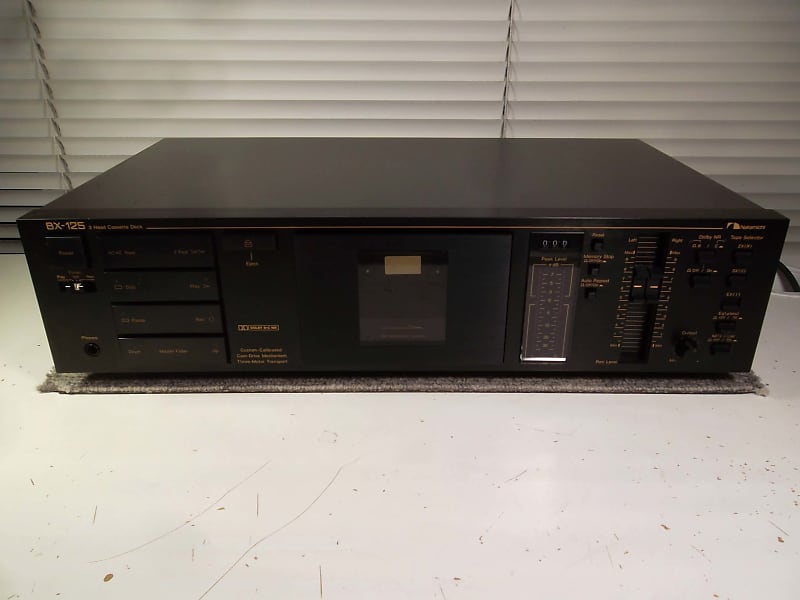 1985 Nakamichi BX-125 Stereo Cassette Deck Low Hours 1-Owner New Belts & Serviced 03-14-2024 Excellent Condition #297 image 1