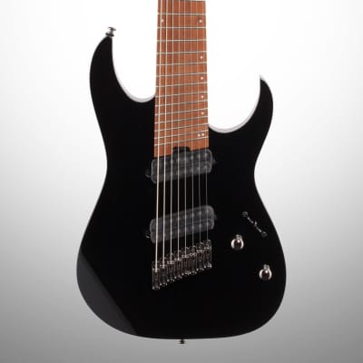 Ibanez RGMS8 Multi-Scale Electric Guitar, 8-String, Black image 1