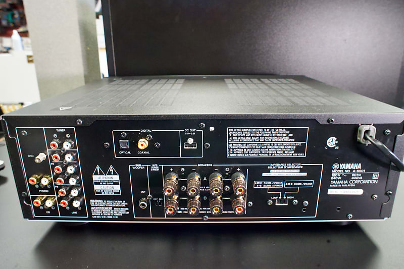 Yamaha A-S501 85 Watt Per Channel Integrated Amplifier Black