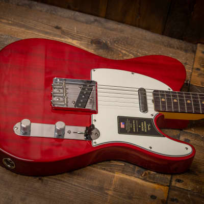 Fender American Vintage II 1963 Telecaster, Rosewood Fingerboard - Crimson Red Transparent image 8