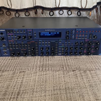 Novation Supernova II 36-Voice Rackmount Virtual Analog Synthesizer 2000 - Blue