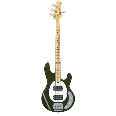 Sterling RAY4HH-OLV StingRay Ray4HH Series Electric Bass, Olive image 1