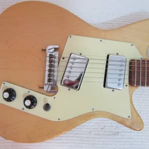 Vintage 1970s Gretsch TK 300 Solid Body Electric Guitar Natural Finish Clean Original Case image 4