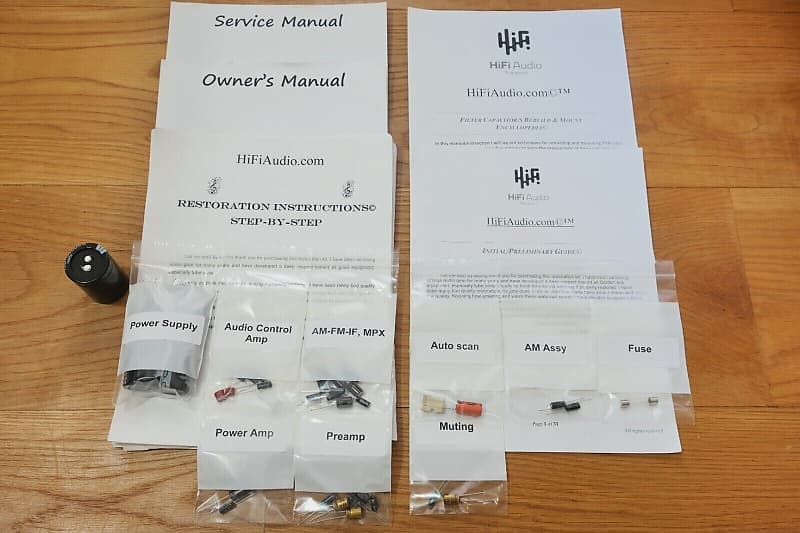 Fisher 800T restoration kit filter capacitor repair rebuild fix  			