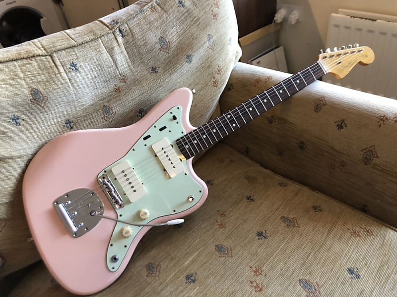 ギター FENDER MEXICO JAZZMASTER SHELL PINK 2013 Fender Player Jazzmaster Shell Pink w/Olympic White Headcap
