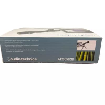 Audio-Technica AT2005USB Cardioid Dynamic USB XLR Microphone ~ W/ Stand image 2