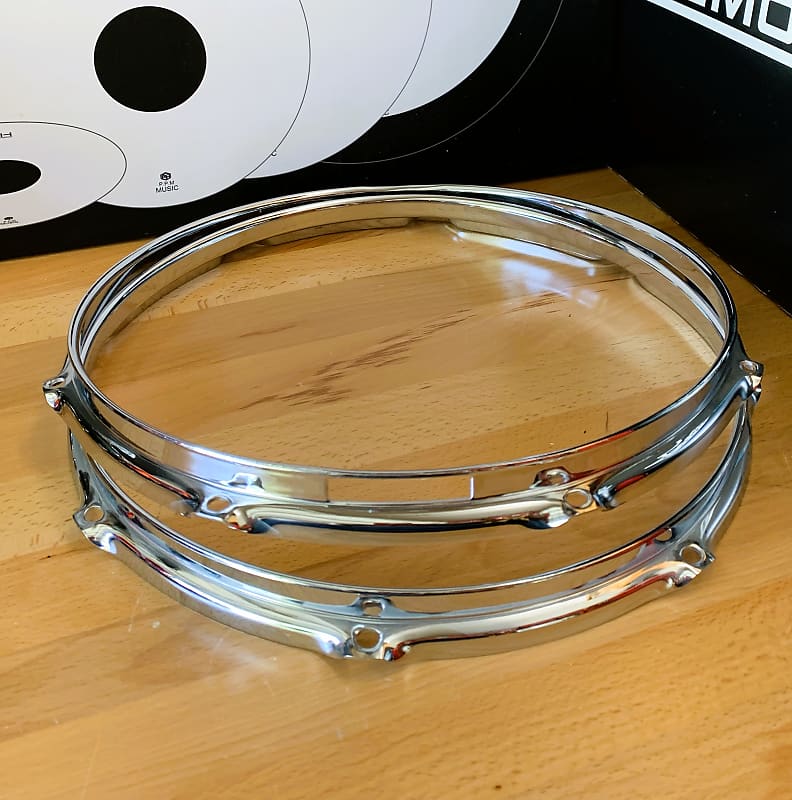 Snare Drum Triple-Flanged Steel Hoops, 13" 8-Lug 2.3mm - Pair image 1