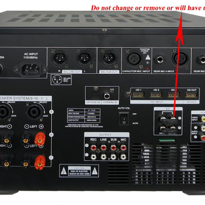 OPENED BOX IDOLmain IP-7500 8000W Pro Mixing Amplifier W/ Optical Input,7" LCD Screen, Bluetooth image 2