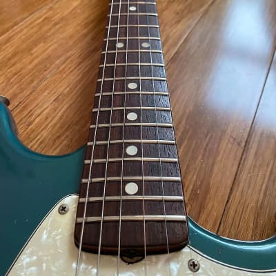 Original Vintage 1969 USA Fender Mustang Lake Placid Blue Competition Burgundy w/ OHSC. Kurt Cobain Nirvana image 20