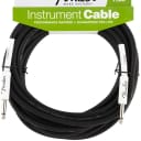 Fender Instrument Cable - 25' / Black Rubber / Straight/Straight